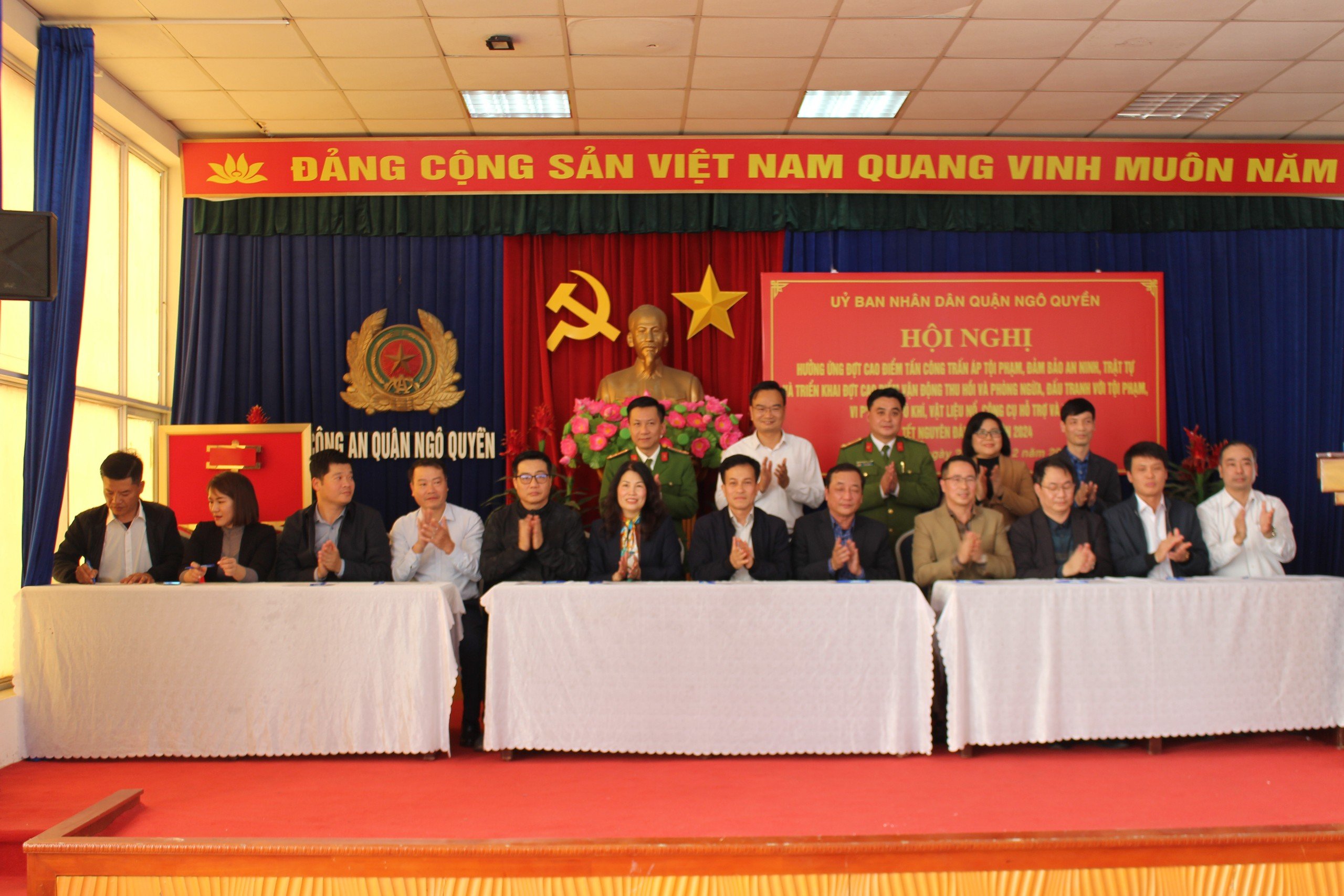 Quận Ngô Quyền: Hưởng ứng cao điểm tấn công trấn áp tội phạm, đảm bảo an ninh, trật tự Tết Nguyên đán năm 2024